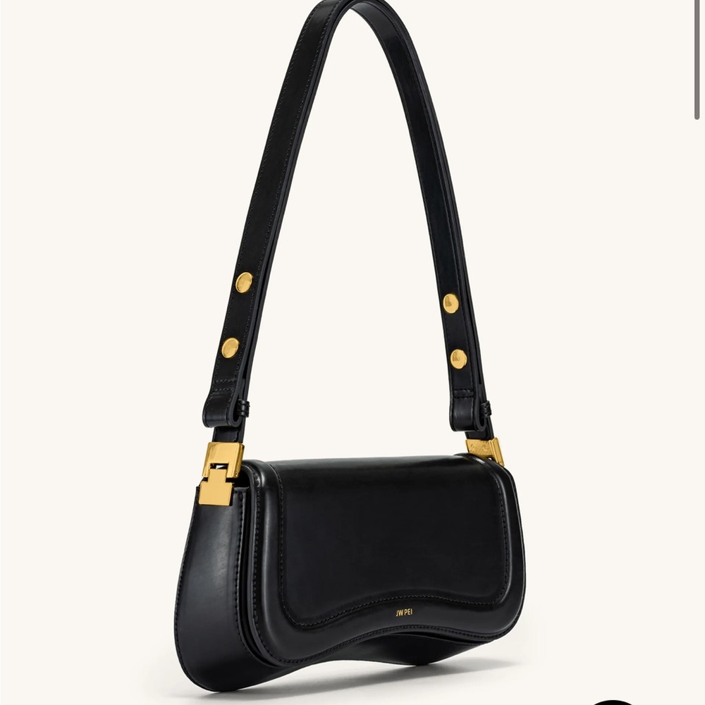 Black Leather Shoulder Bag